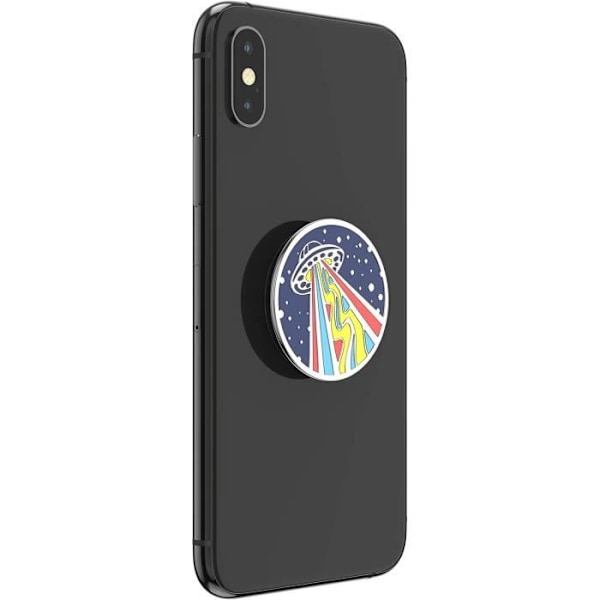 PopSockets PopGrip - Stöd och grepp för smartphone och surfplatta med utbytbar topp - Emalj Utanför Denna Värld