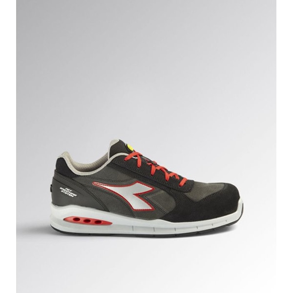 Diadora RUN NET AIRBOX LOW S3 SRC skyddsskor - Läder - Grå/Röd Grå/röd 44