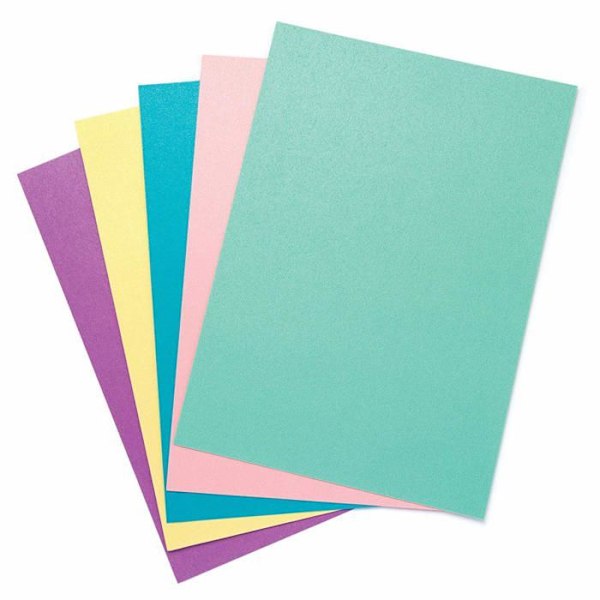 Baker ross - AW335 - Pärlemorpapper A4 - paket med 15 - Engelsk version Färger Blandade