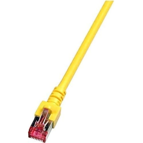 Nätverkskabel RJ45 S/FTP - EFB-ELEKTRONIK - Kat 6 - 0,25 m - Gul - 5 Gbit
