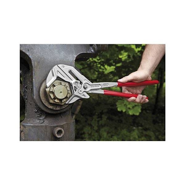 Knipex - 86 03 400 - XL skifttång, förkromad tång och skiftnyckel, plastmantlad 400 mm