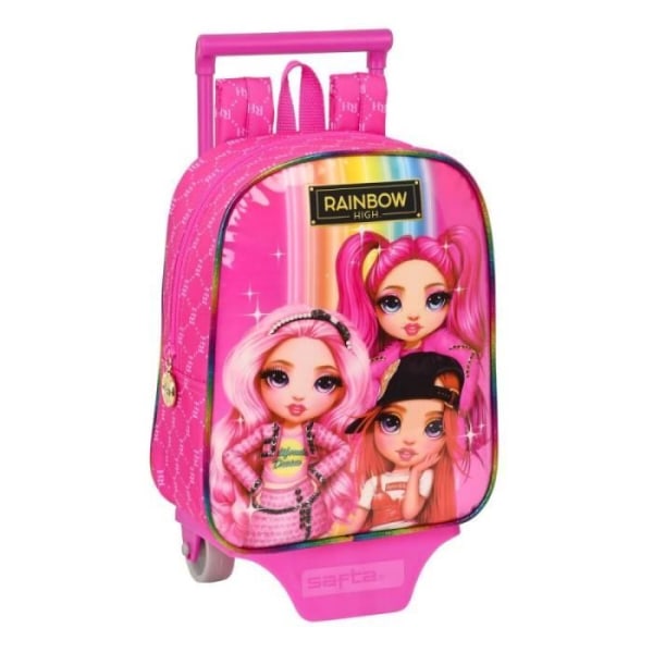 Kartable - Rainbow High - Fuchsia - 22 x 28 x 10 cm - Avtagbar vagn - Polyester 300D Fuchsia