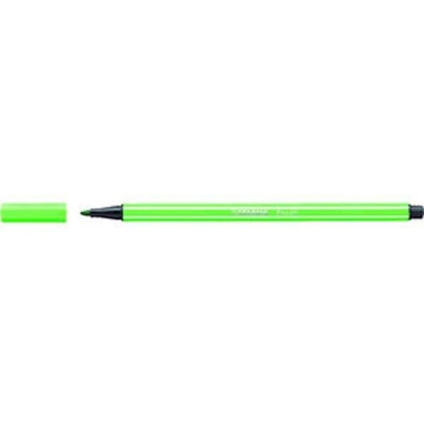 Filttusch - Stabilo - Aquacolor - Paket med 10 - Grön färg - Linjebredd 1 mm Grön