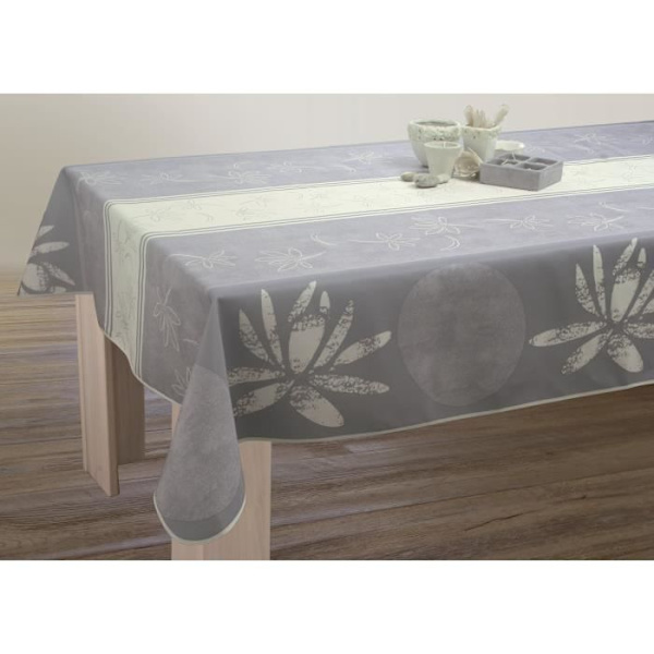 Rektangulär fläckfri duk 300 cm Vit Lotus