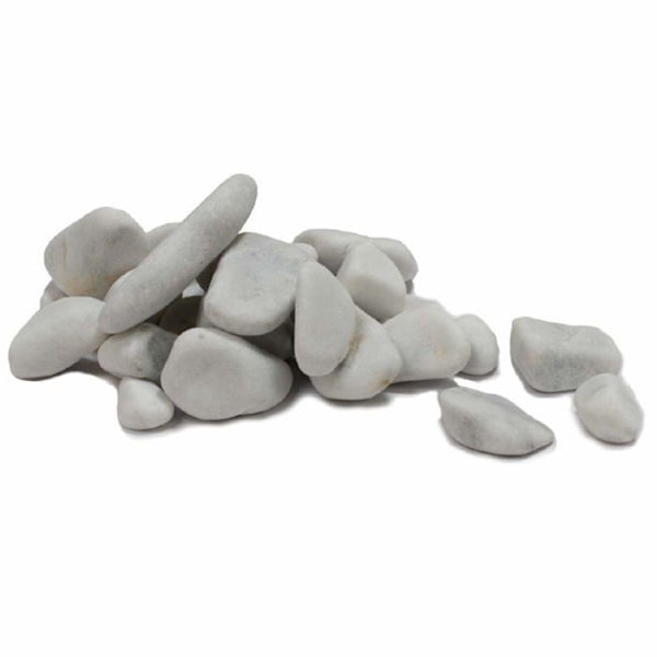 Amtra - A4022970 - Pebble Decoration for Aquarium, Vit, 2-4 cm, 5 kg