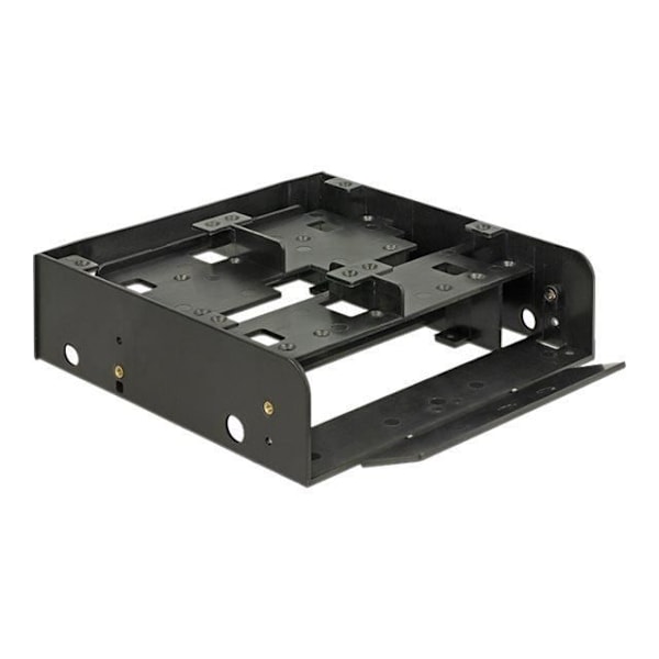 DeLOCK installationsramadapter för 5,25 tum till 1 x 3,5 tum och 2 x 2,5 tum förvaringsfack svart