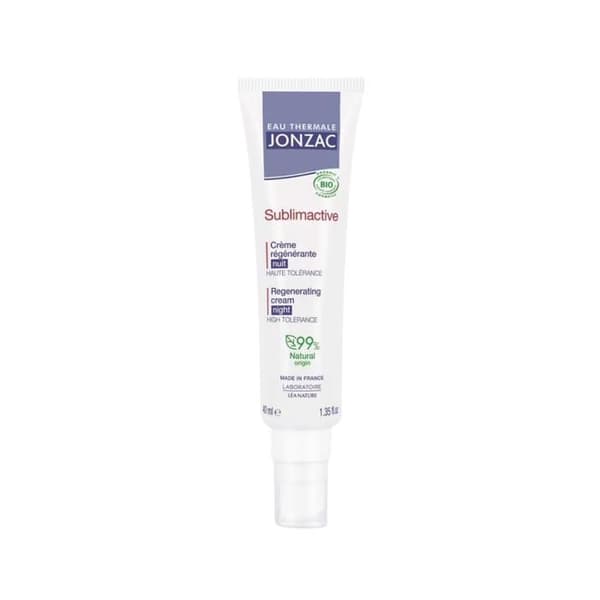 Nattregenererande kräm - JONZAC - Sublimactive - 40ml - Hypoallergenisk - Alla hudtyper