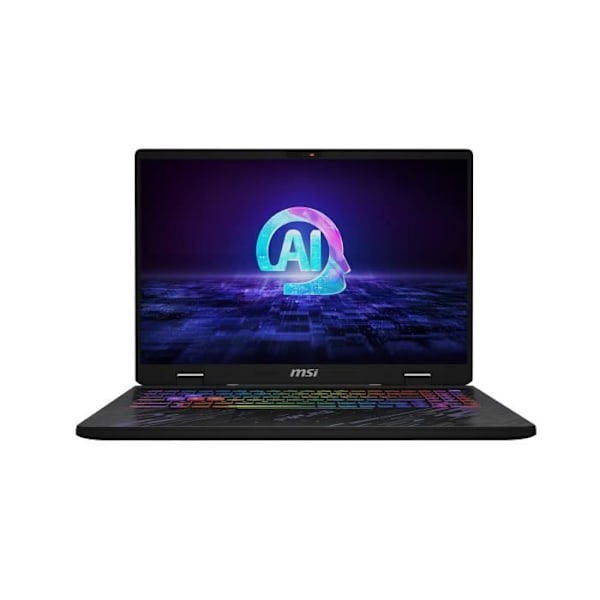 16' UHD+ LED-bakgrundsbelyst skärm, Intel Core Ultra 9 185H-processor (max 5,1 Ghz) - GeForce RTX 4060, 16 LPDDR5X RAM - Lagring 1 Svart