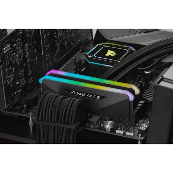 RAM-minne - CORSAIR - CMN32GX4M2Z3600C16 - VENGEANCE RGB RT - DDR4 - 32Go 2x16Go DIMM - 3600MHz - CL 16 - 1.35V