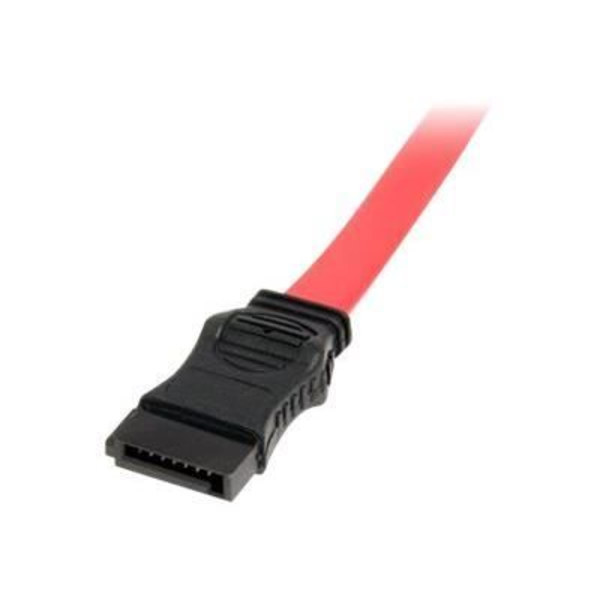 30 cm Slimline SATA till SATA adapterkabel med LP4 strömförsörjning - STARTECH - Röd