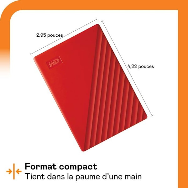 Wd My Passport™ 4TB extern hårddisk