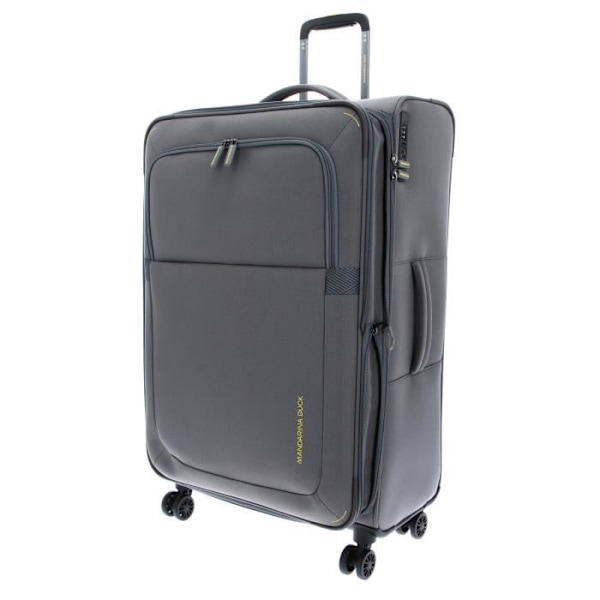 Valise - MANDARINA DUCK - Smile & Go Trolley Large - Grå - Mjuk - 4 Tysta Hjul Grå