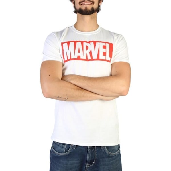 Marvel T-shirt - RFMTS327 (XL) - Herr - Korta ärmar - Rundad krage - Vit - MARVEL Vit M