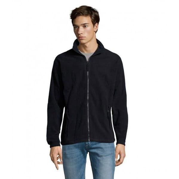 Fleecejacka - SOL'S - North - Marin - Slim fit - Antipilling - Elastiska ärmslut Blå jag