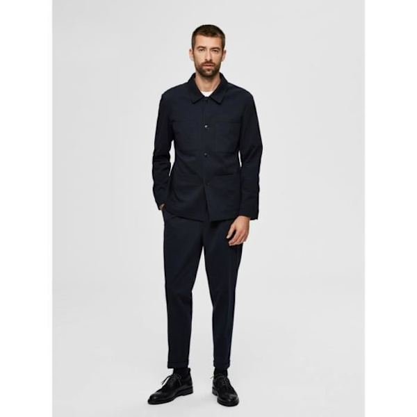 Herrjacka - Selected - Jim flex hybrid - Vattentålig - Andas - Multisport marinblå blazer 48
