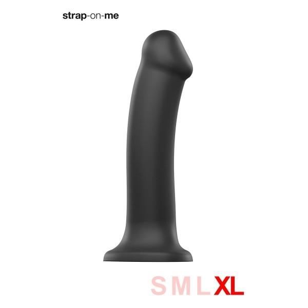 XL svart dual-density dildo