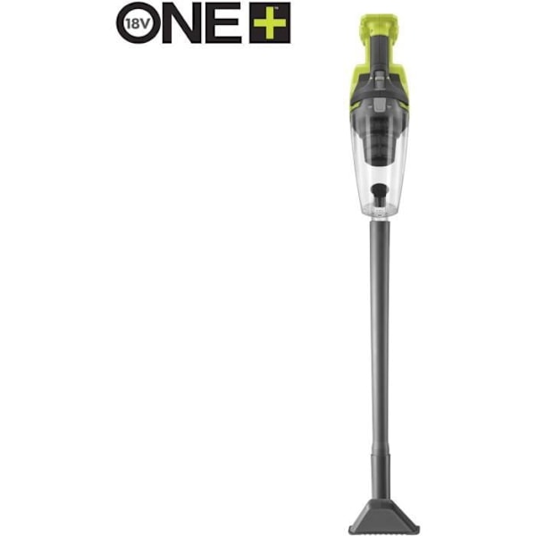 18V handdammsugare - RYOBI - RHV18F-0 - 4,24 kPa - 0,85 m3/min - 600 mL uppsamlare - Utan batteri med spaltverktyg & borste Grön / Träkol