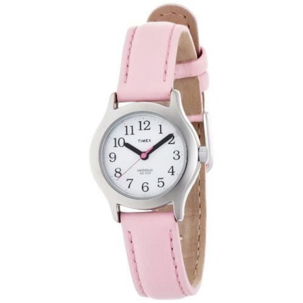Timex -T790814E - Easy reader för barn - Analog kvarts - Barnklocka - Rosa läderrem