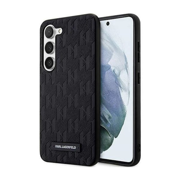 Karl Lagerfeld Saffiano Monogram Metalllogo - Skal till Samsung Galaxy S24 (svart) svart