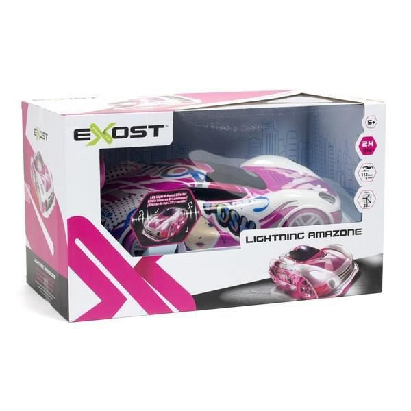 Exost-Lightning Amazone rosa fjärrstyrd bil - SILVERLIT - 1:14 - Lysdioder - 2,4Ghz rosa och vitt