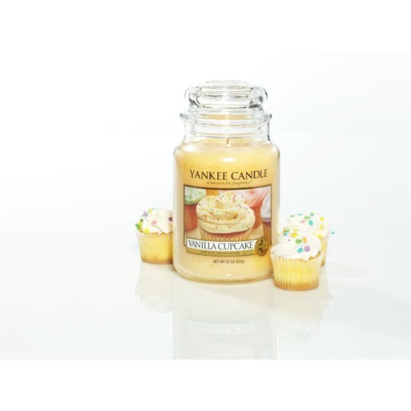 VANILJCUPCAKE Medium Burk Ljus Citron