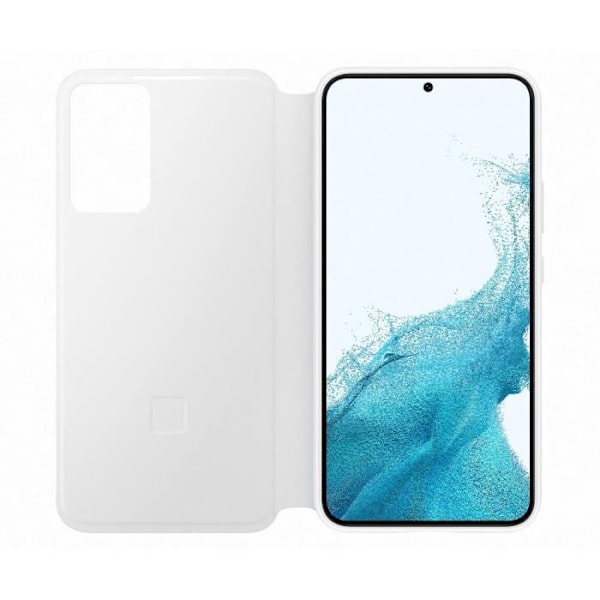 Smart Clear View Flip-fodral till Samsung Galaxy S22+ - BBC - Vit - Antibakteriellt skydd Svart