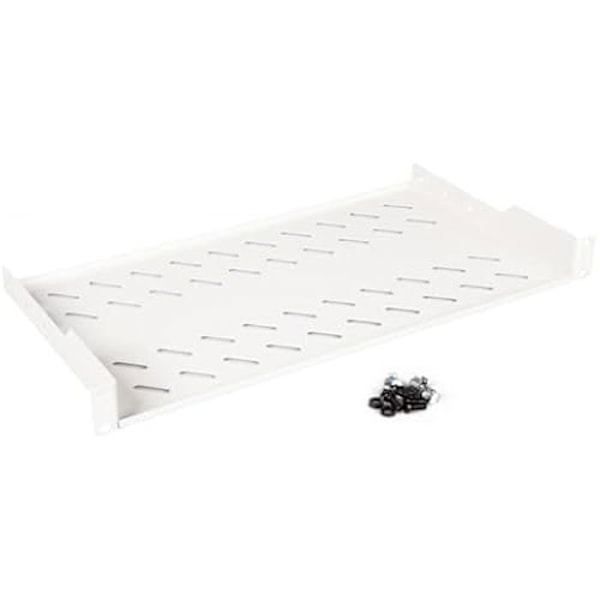 Fixerad Tablett 19" - Utrustning - 1U - Maximal belastning 30 kg - Fäste med 2 punkter - Färg Grå