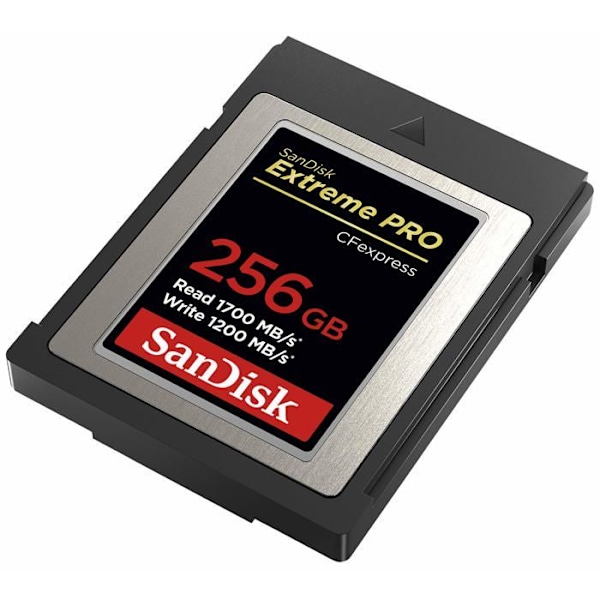 SanDisk SDCFExpress 256GB Extreme Pro 1700MB/s R 1200MB/s W 4x6 minneskort