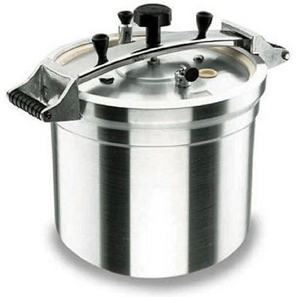 Högkapacitets tryckkokare i aluminium LACOR - 50L - 120°C - 0,5 bar tryck - 3 säkerhetssystem