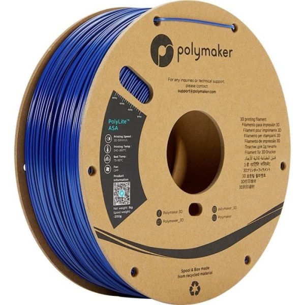 Polymaker PF01005 PolyLite ASA Filament UV-beständig, väderbeständig, värmebeständig 1,75 mm 1000