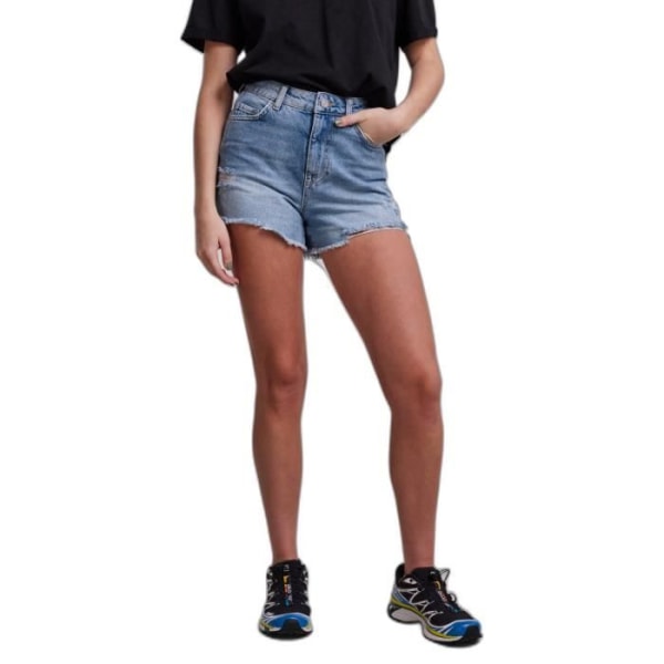 Pieces Tulla shorts för kvinnor - ljusblå denim - XS ljusblå denim M