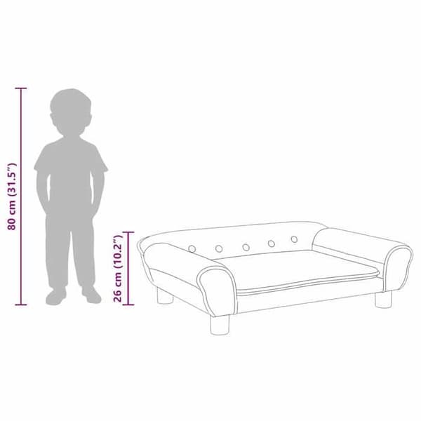 vidaXL Barnsoffa svart 70x45x26 cm sammet, mini soffa, mini soffa-stol, mini soffa för barn, soffa av 3196404