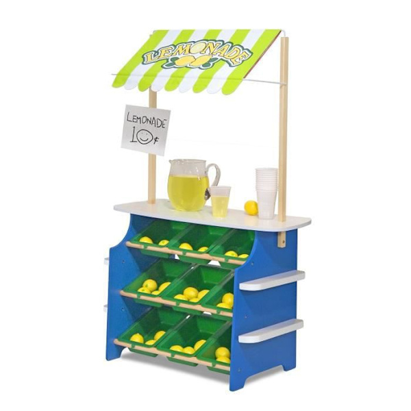 MELISSA & DOUG Livsmedels- / Lemonadställ Blå grön