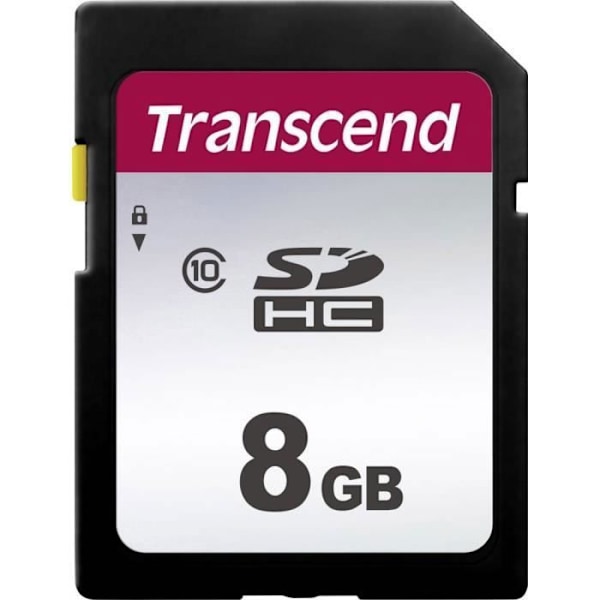 Flash-minneskort - TRANSCEND - 300S - 8 GB - Klass 10 - Upp till 95 MB/s