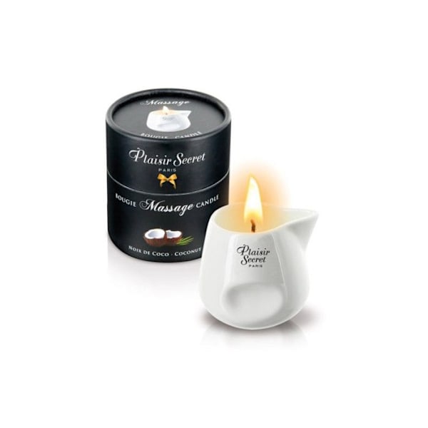 Plaisirs Secrets Kokosmassageljus 80ml