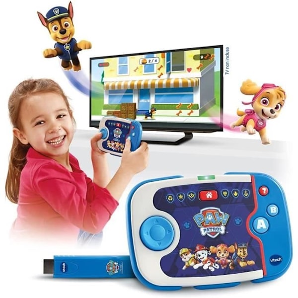 VTECH - PAW PATROL - ABC Smile TV - Min första pedagogiska TV-konsol Blå och vit