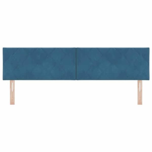 vidaXL Huvudgavel Mörkblå 180 cm Sammet 42007278