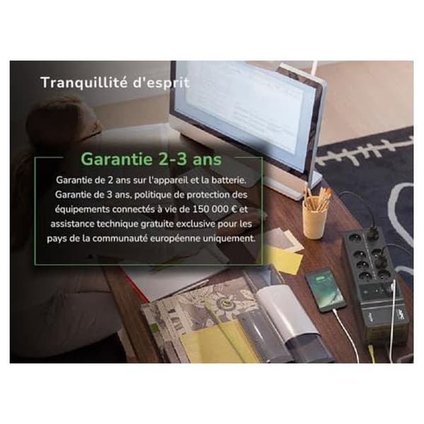 APC Back-UPS 1050VA 8 Franska 2