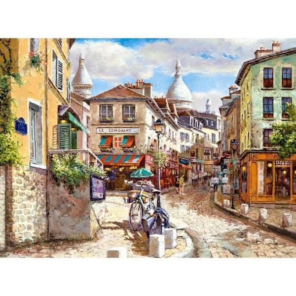 3000 bitars pussel - CASTORLAND - Montmartre Sacre Coeur - Landskap och natur - Blandat - Interiör Enfärgad
