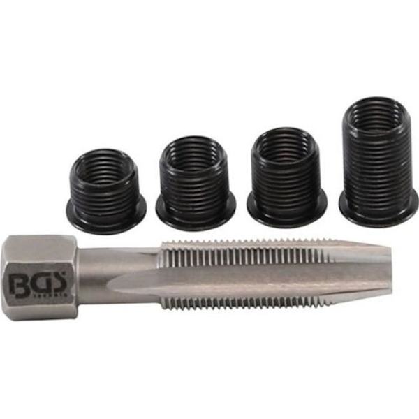 Reparationssats - Ej specificerat - M10 x 1,00 mm - HSS stål - 4 gängade bussningar - Enkel applicering svart och grått