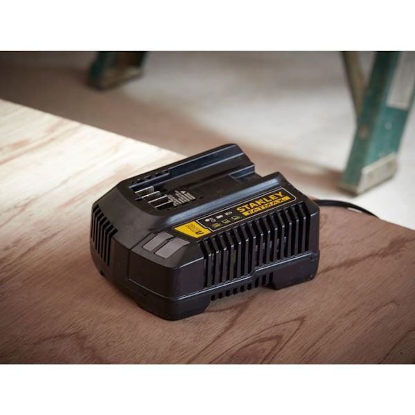 Batteripack 18V 4 Ah + laddare 2A - Stanley Fatmax - Kompatibel med STANLEY FATMAX V20-serien - SFMCB14M1-QW Gul