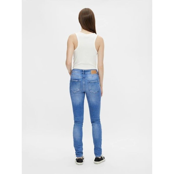 Jeansbitar - 17114905 - Jeans för kvinnor Denim Mellanblå S