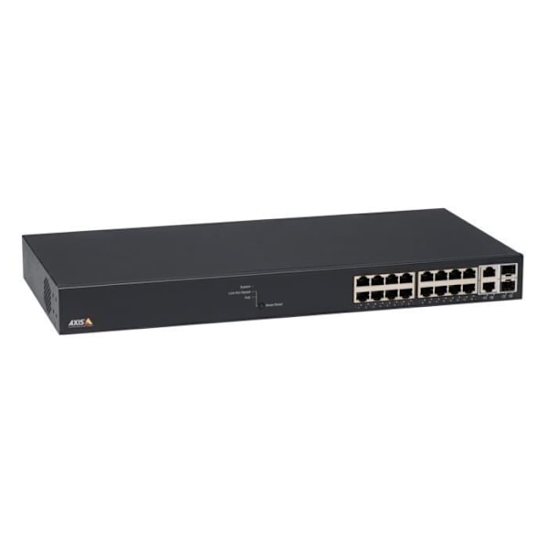 AXIS T8516 18-portars Hanterbar Ethernet-switch - 2 lager stöds - Modulär - Twisted pair, fiberoptisk - Desktop Svart