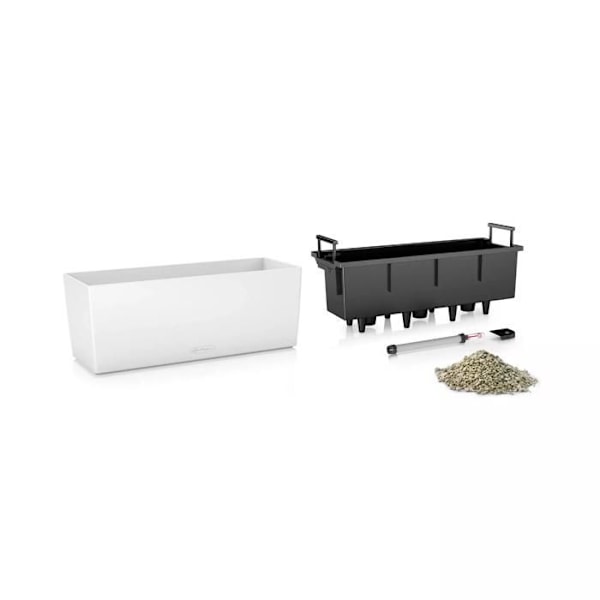 Planteringsmaskin - Lechuza UK - Balconera Color 50 - Skiffer - Rektangulär - Med vattenreserv Skiffer