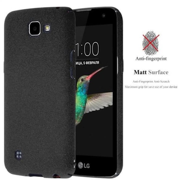 Coque - CADORABO - LG K4 2016 - Hård Skydd - Matt Design - Färg Svart Svart