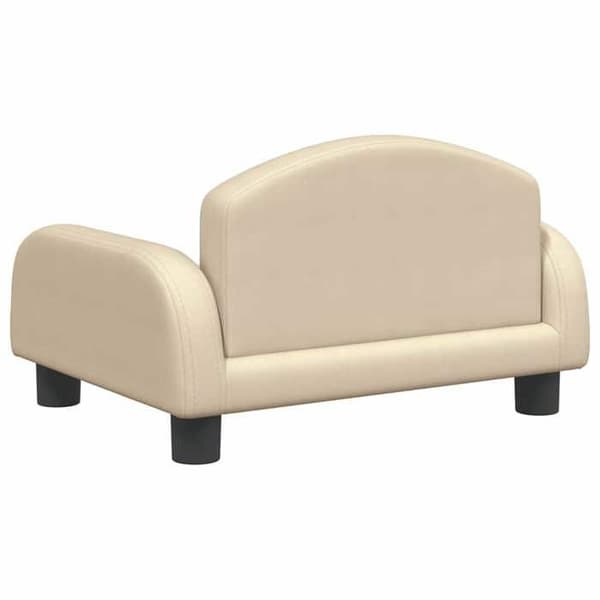 vidaXL Barnsoffa kräm 50x40x30 cm tyg 3196368