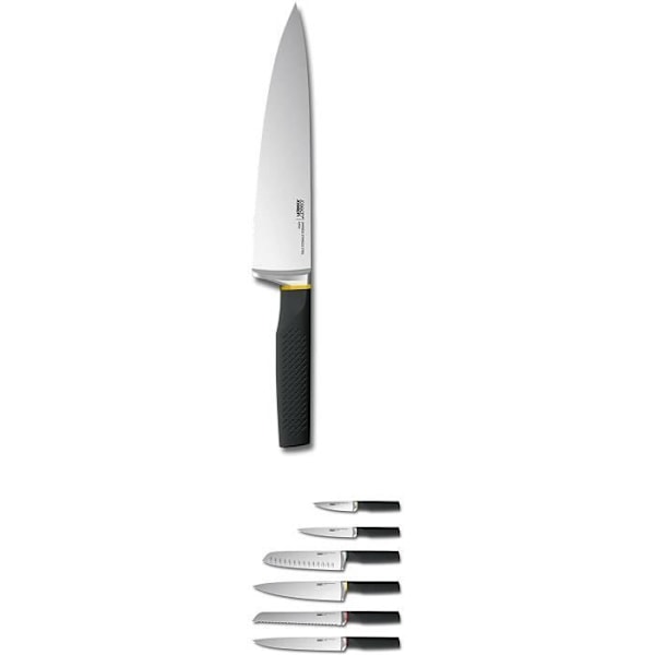 Joseph Joseph - Låsblock - Säkerhetsknivblock med 6 integrerade knivar - 10125