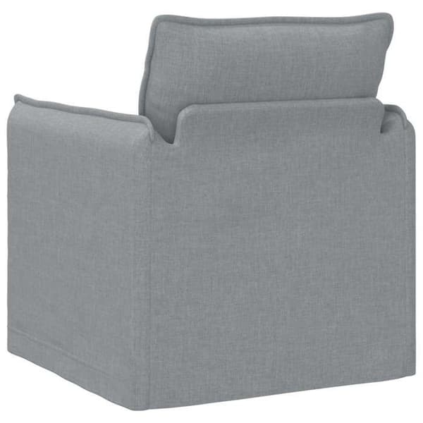 Ljusgrå soffa 195 x 82 x 85 cm tyg