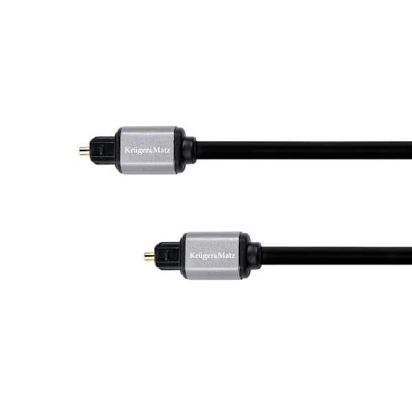 Kabel - anslutning - fotoadapter - optisk Kruger-matz - KM1225 - Toslink-kabel - Toslink 5m svart ()