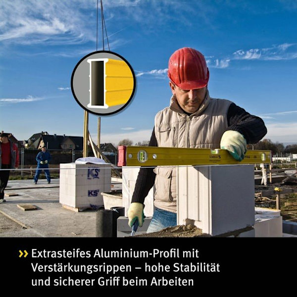 Stabila 96-M-2 Magnetiskt vattenpass 3 flaskor 40 cm